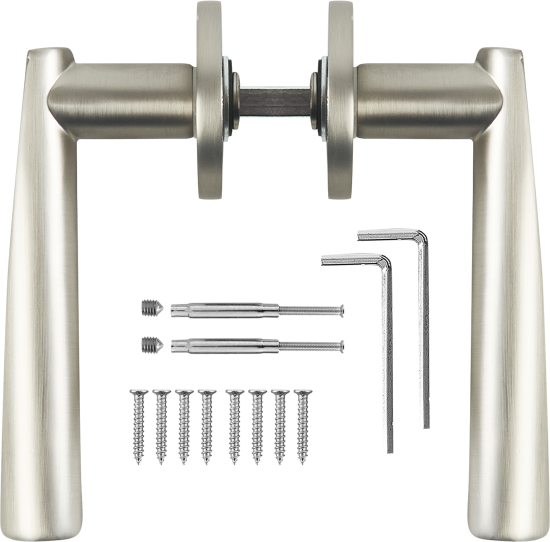 Дверные ручки Palladium Tusculum без запирания цвет никель
