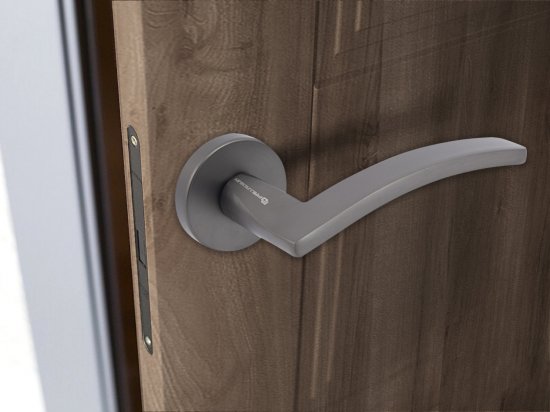Дверные ручки Palladium Lavinium без запирания цвет графит