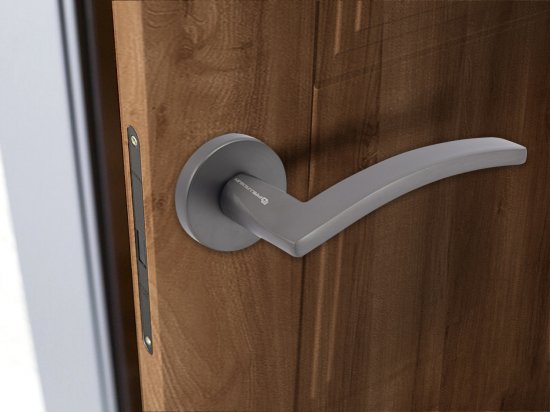 Дверные ручки Palladium Lavinium без запирания цвет графит