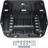 Защита картера и КПП для Hyundai Santa Fe IV 21- г.в./Tucson IV 21- г.в./Kia Sorento IV 20- г.в. АвтоБроня 111.02862.1
