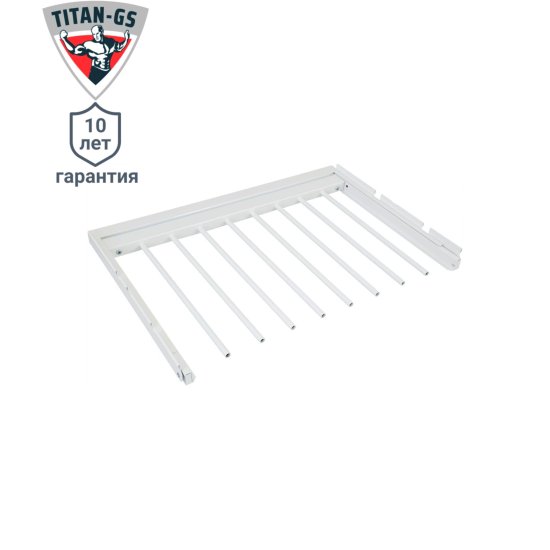 Брючница для шкафа выдвижная Титан-GS 60x43.5 см металл цвет белый