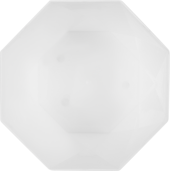 Кашпо для цветов Призма ø18 h15 см v2.6 л пластик белый