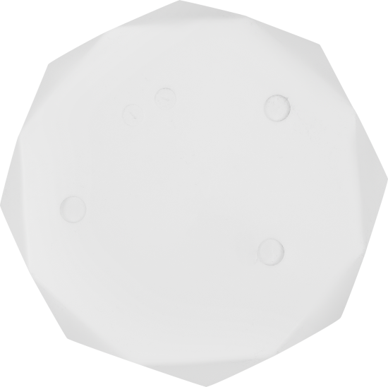 Кашпо для цветов Призма ø18 h15 см v2.6 л пластик белый