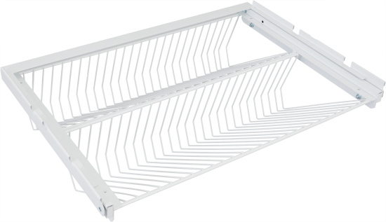 Полка для обуви выдвижная Титан-GS 60.3x18.1x40.6 см металл цвет белый