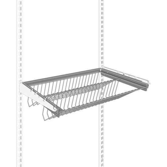 Полка для обуви выдвижная Титан-GS 60.3x18.1x40.6 см металл цвет белый