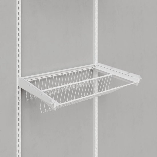 Полка для обуви выдвижная Титан-GS 60.3x18.1x40.6 см металл цвет белый