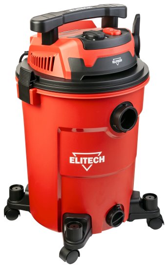 Пылесос строительный Elitech ПС 12-35А, 1200 Вт, 35 л