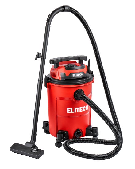 Пылесос строительный Elitech ПС 12-35А, 1200 Вт, 35 л