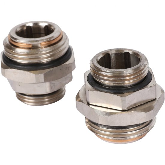 Насосно-смесительный узел Stout для теплого пола с термостатическим клапаном без насоса (SDG-0120-001000)