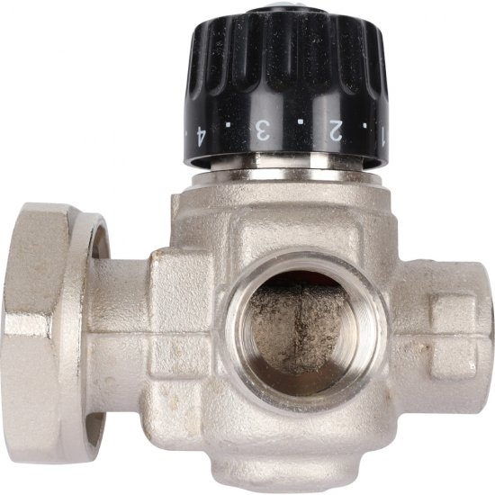 Насосно-смесительный узел Stout для теплого пола с термостатическим клапаном без насоса (SDG-0120-001000)