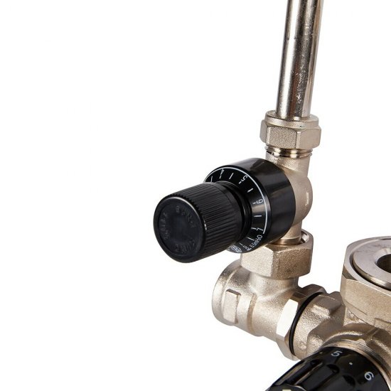 Насосно-смесительный узел Stout для теплого пола с термостатическим клапаном без насоса (SDG-0120-002000)