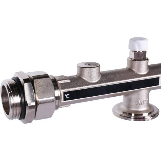 Насосно-смесительный узел Stout для теплого пола с термостатическим клапаном без насоса (SDG-0120-007000)