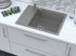 Мойка для кухни врезная с крылом Granfest Vertex GF-V-680L 68x50 см глубина чаши 20 см мрамор цвет серый