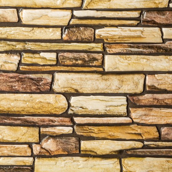 Панель самоклеящаяся ПВХ 475х475х3 мм Grace коричневый камень 0,23 кв.м