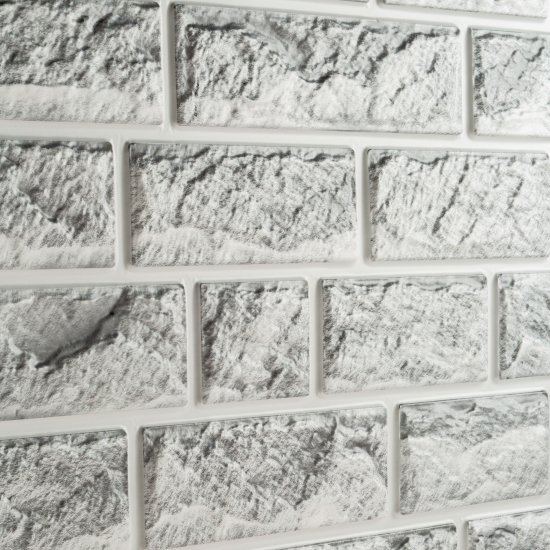 Панель самоклеящаяся ПВХ 468х473х3 мм Grace серый камень 0,22 кв.м