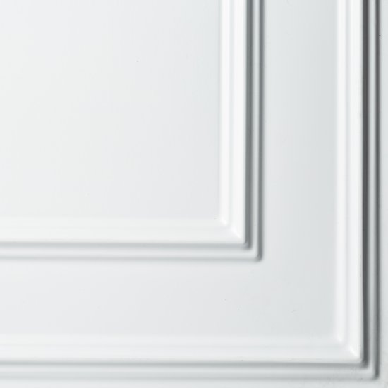 Панель ПВХ 595х595х10 мм eclectica офсет Grace белый квадрат 0,35 кв.м