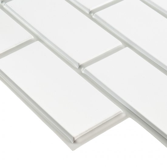 Панель ПВХ 600х600х6 мм eclectica офсет Grace бело-серый кирпич 0,36 кв.м
