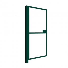 Калитка распашная каркас со столбом Оптима 1х2 м зеленая RAL 6005