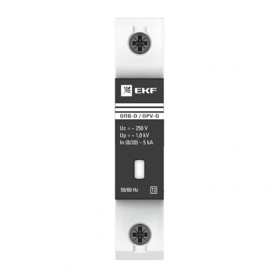 Ограничитель напряжения модульный EKF PROxima (opv-d1) 230 В 5 А тип AC 1P