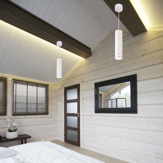 Светильник светодиодный подвесной Elektrostandard Topper 4200К 12 Вт 2 кв.м белый IP20 (a037525)