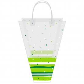 Сумка для цветов подарочная цветная