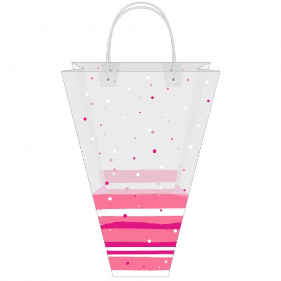 Сумка для цветов подарочная цветная