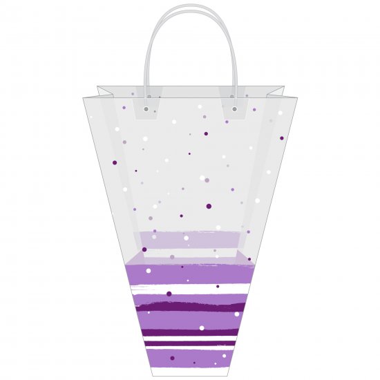 Сумка для цветов подарочная цветная