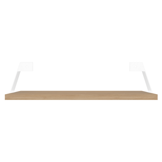 Кронштейн для полки Квинс 4x17.5 см нагрузка до 15 кг цвет белый 2 шт