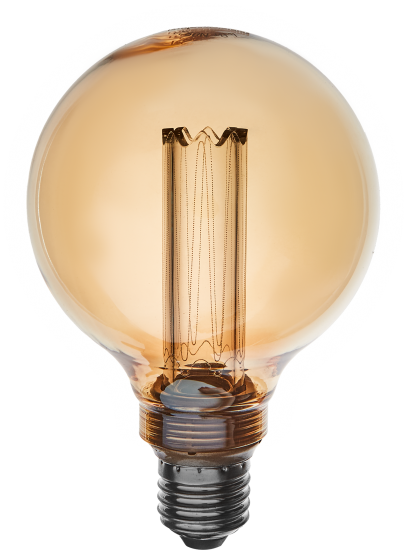 Лампа светодиодная Онлайт G95-4-230-1.8K-E27-PMMA E27 220-240 В 4 Вт шар 200 Лм теплый белый свет