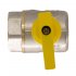 Кран шаровой газовый СТМ 3/4 ВР(г) х 3/4 ВР(г) бабочка угловой (CGLFFB34)