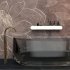 Полка для ванной Flow Round 800х92х90 мм металл белая (Fl-ro-m80-б)