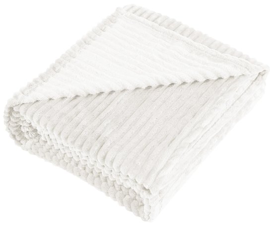 Плед Line 150x200 см велсофт цвет экрю Cream 5