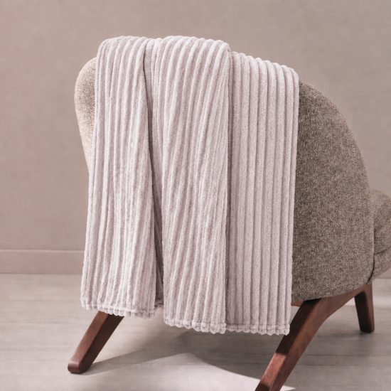 Плед Line 150x200 см велсофт цвет розовый Bohemia 6