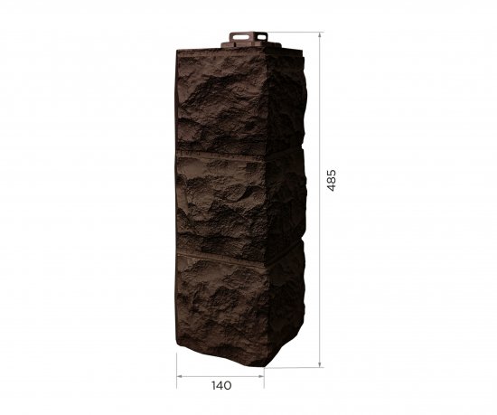 Угол наружный Fineber Доломит цвет темно-коричневый