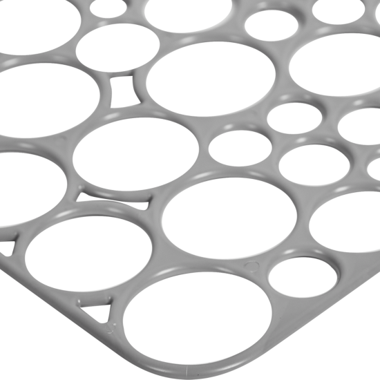 Решетка в мойку 30x30 см пластик цвет серый