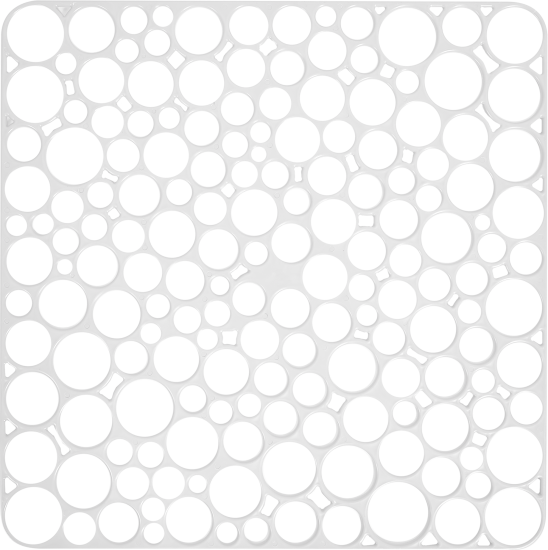 Решетка в мойку 30x30 см пластик цвет серый