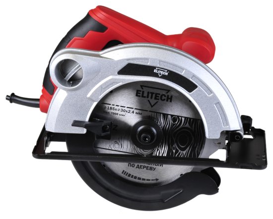 Пила циркулярная сетевая Elitech ПД 15-65, 1500 Вт, 185 мм