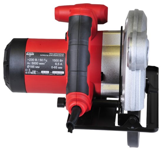 Пила циркулярная сетевая Elitech ПД 15-65, 1500 Вт, 185 мм