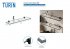 Полка для ванной Турин 80F стеклянная 12.5x80 см