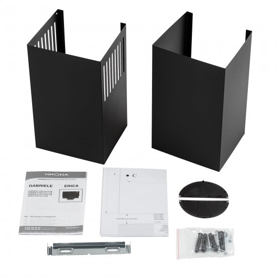 Кухонная вытяжка наклонная Krona Gabriele 50 см черная (00026740)