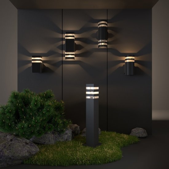 Светильник садово-парковый Elektrostandard Ignis черный 600 мм Е27 20 Вт IP54 (a035095)