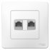 Розетка компьютерная Systeme Electric Blanca встраиваемая белая 2хRJ45 (BLNIS045451)