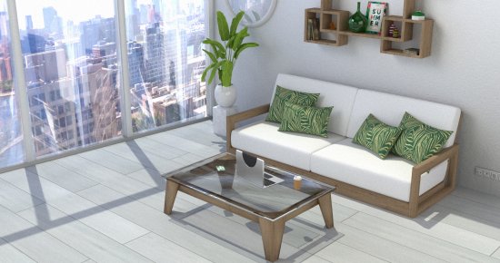 SPC плитка Дуб Лабарт 33 класс 4 фаски толщина 4 мм 2.574 м²