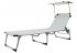 Шезлонг складной Azur 188x61x30 см алюминий/текстилен цвет бежевый