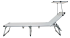 Шезлонг складной Azur 188x61x30 см алюминий/текстилен цвет бежевый