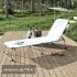 Шезлонг складной Azur 188x61x30 см алюминий/текстилен цвет бежевый