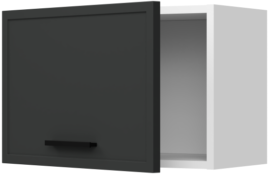 Навесной шкаф Неро 50x33.8x29 см DELINIA МДФ цвет графит