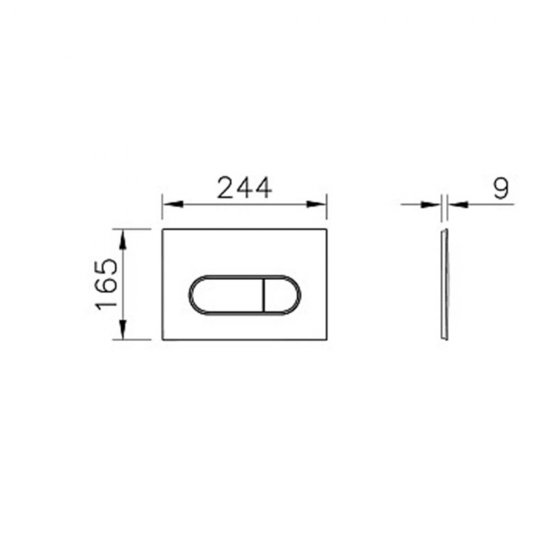 Комплект инсталляции Vitra с унитазом Mia Round с кнопкой хром и сиденьем дюропласт микролифт быстросъем (9873B003-7201)