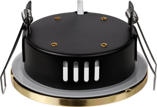 Светильник точечный встраиваемый влагозащищенный TDM Electric SQ0359-0112 под отверстие 80 мм 4 м² цвет золото