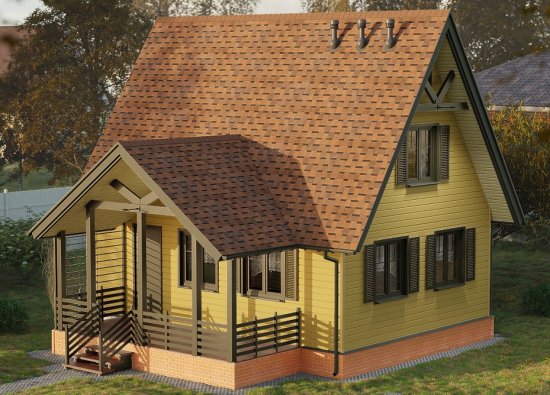 Гибкая черепица ламинированная Docke Pie Dragonsiberia светло-коричневая 2.38 м²